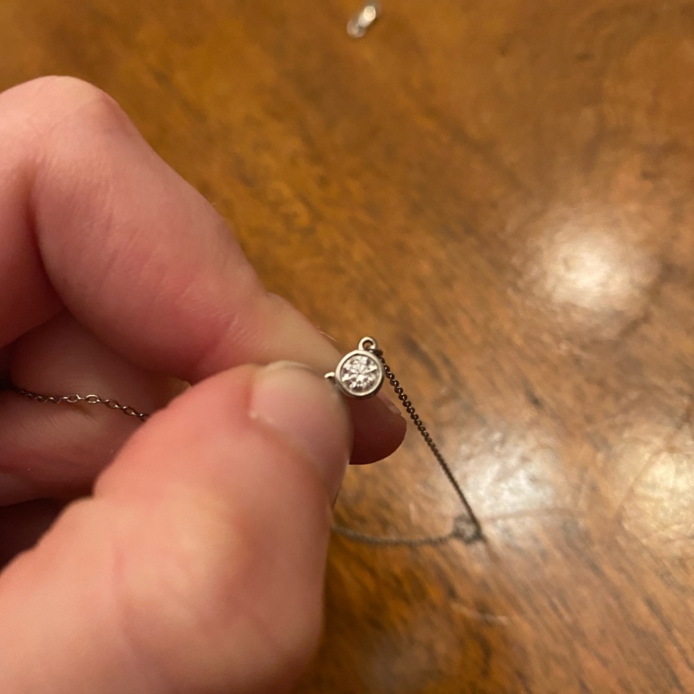 .17 Carat Tiffany Diamonds by the Yard with broken platinum chain